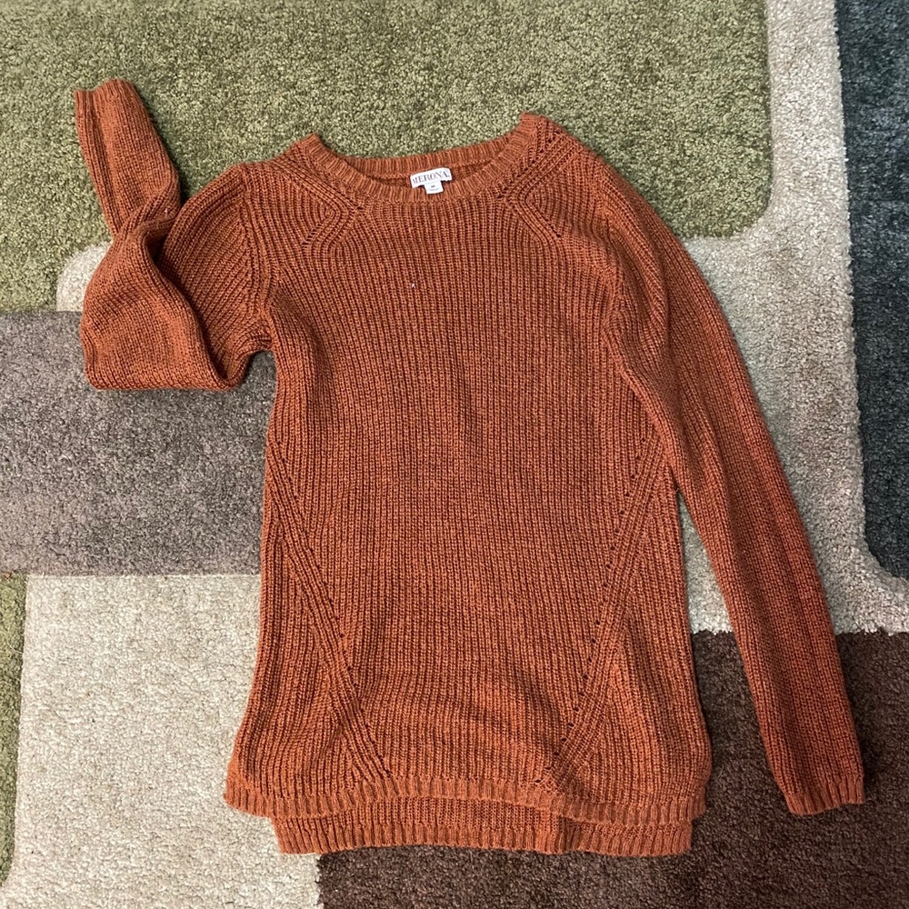 Burnt orange sweater